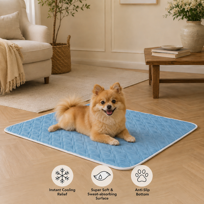Pet Cooling Collection | Dog Cooling Mat with Soft Surface | Ideal for Warm Weather Relaxation