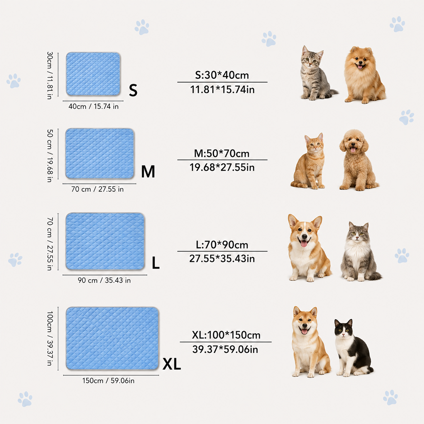 Pet Cooling Collection | Dog Cooling Mat with Soft Surface | Ideal for Warm Weather Relaxation
