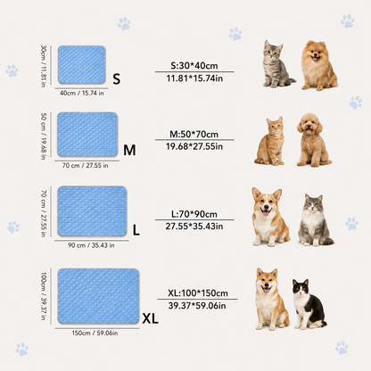 Pet Cooling Collection | Dog Cooling Mat with Soft Surface | Ideal for Warm Weather Relaxation