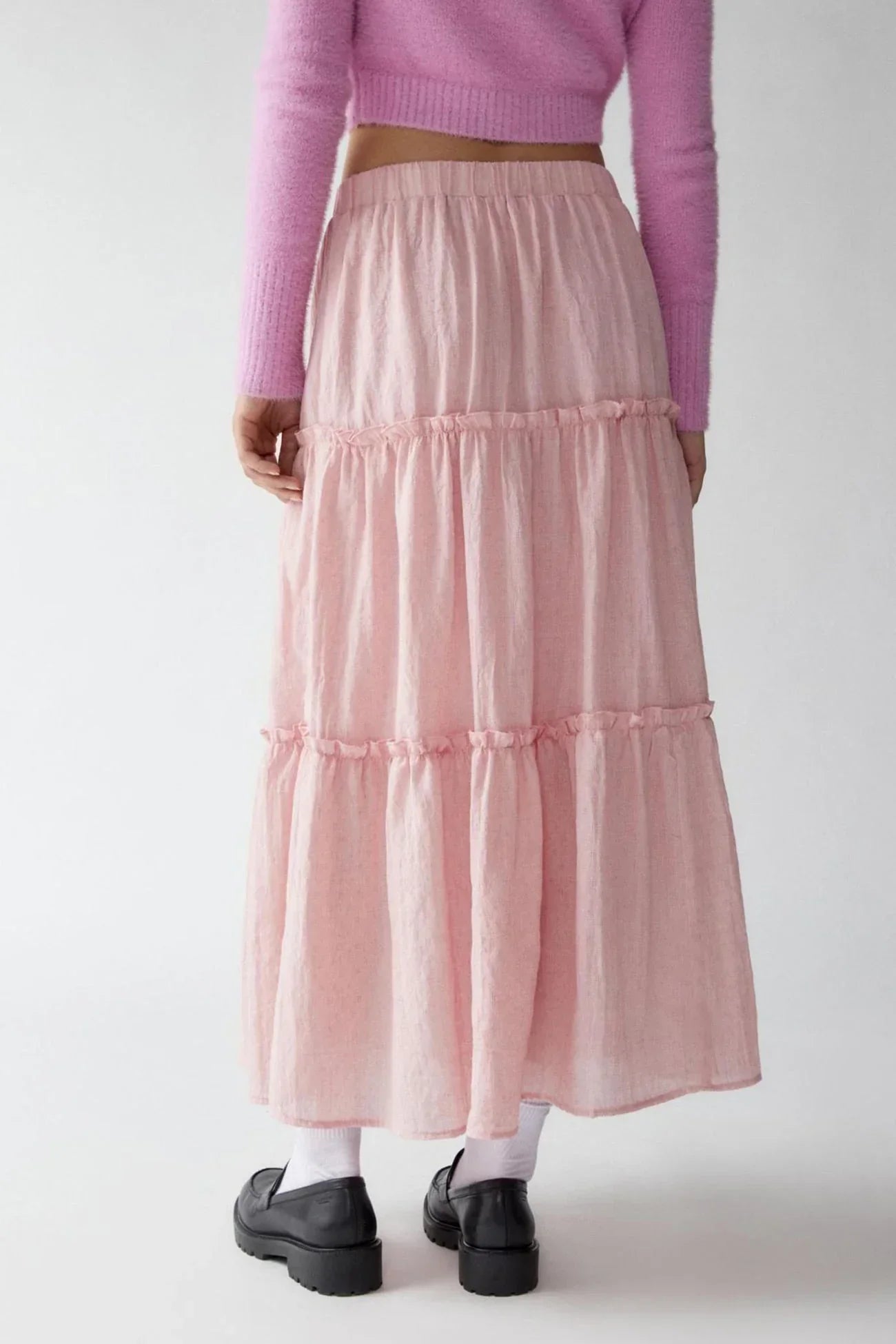Flowy Layered Cotton Skirt