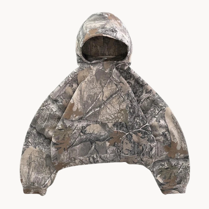 Relaxed Fit Women's Cropped Hoodie