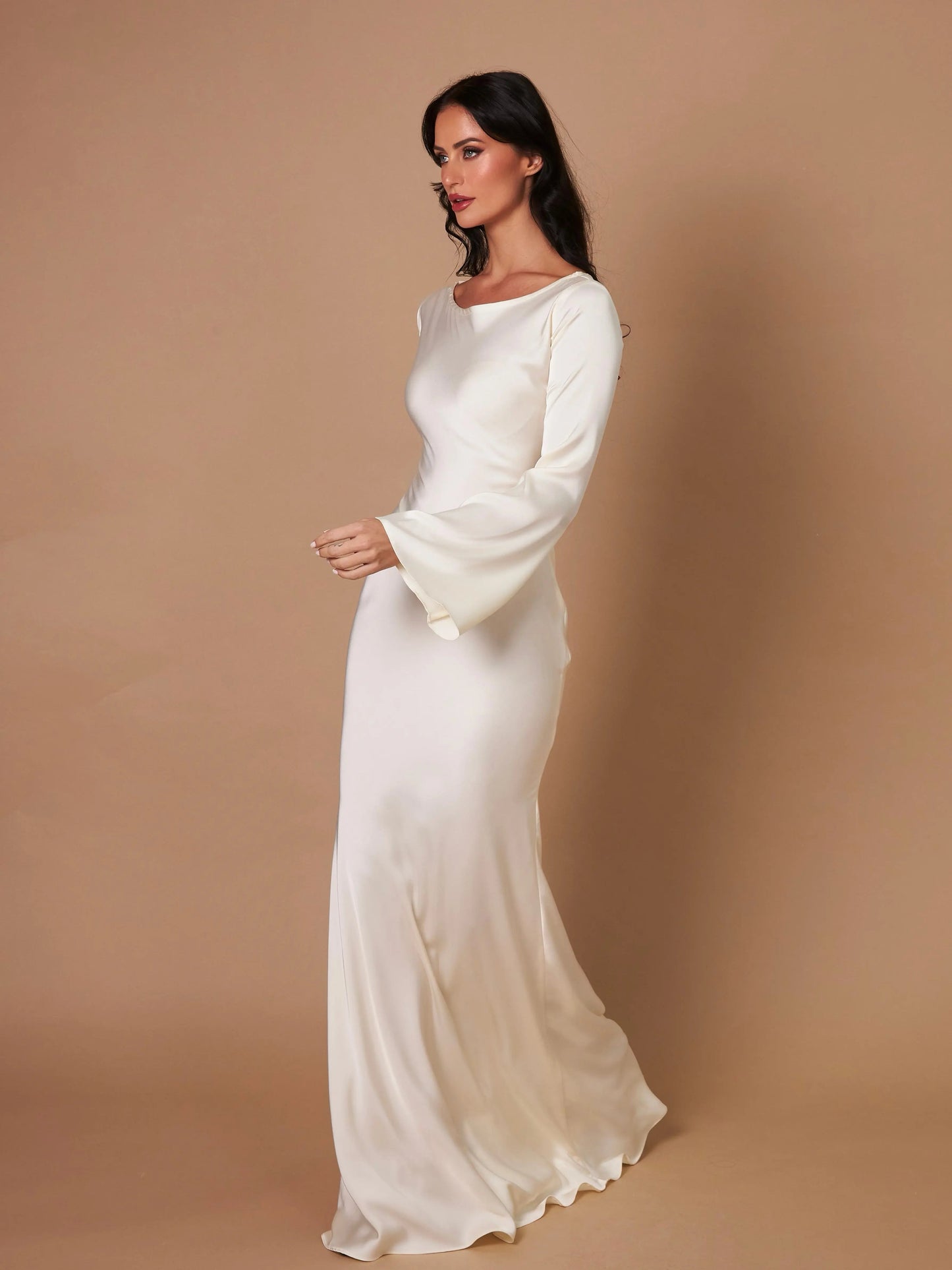 Women's Long-Sleeve Maxi Dress