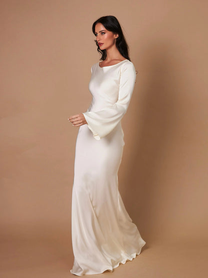 Women's Long-Sleeve Maxi Dress