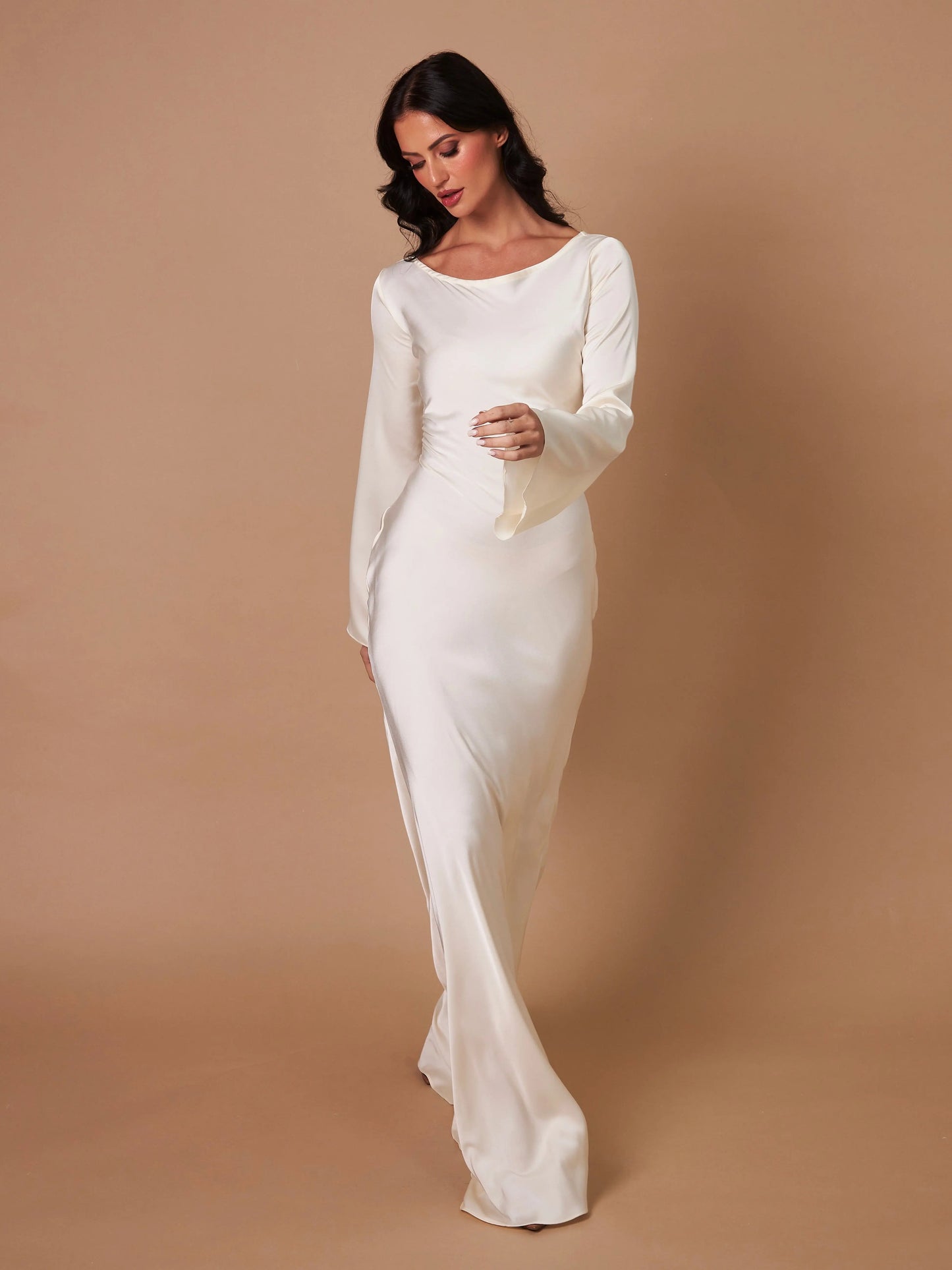 Women's Long-Sleeve Maxi Dress