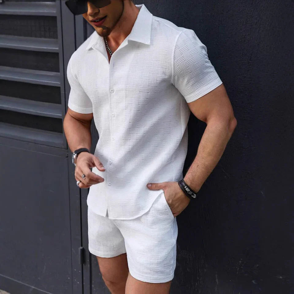 Casual Summer Shirt and Shorts Set - OutfitLondon