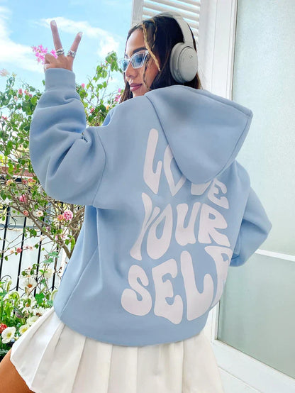 Women's Love Yourself Hoodie - OutfitLondon