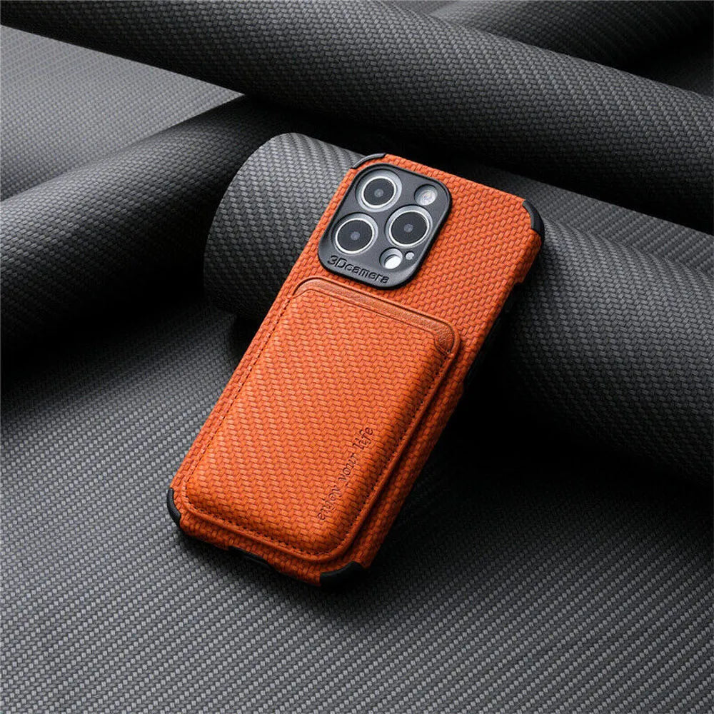 Thin Phone Case with Card Holder and Qi Charging