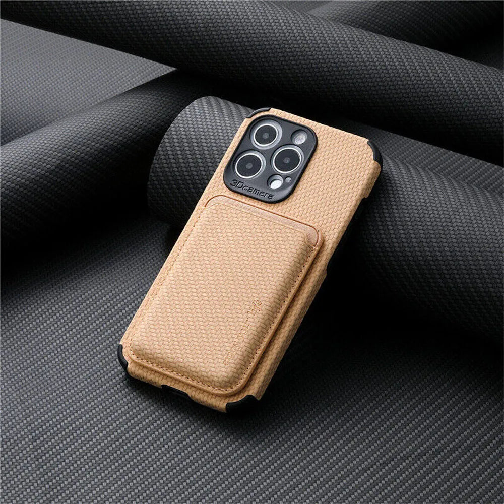Thin Phone Case with Card Holder and Qi Charging