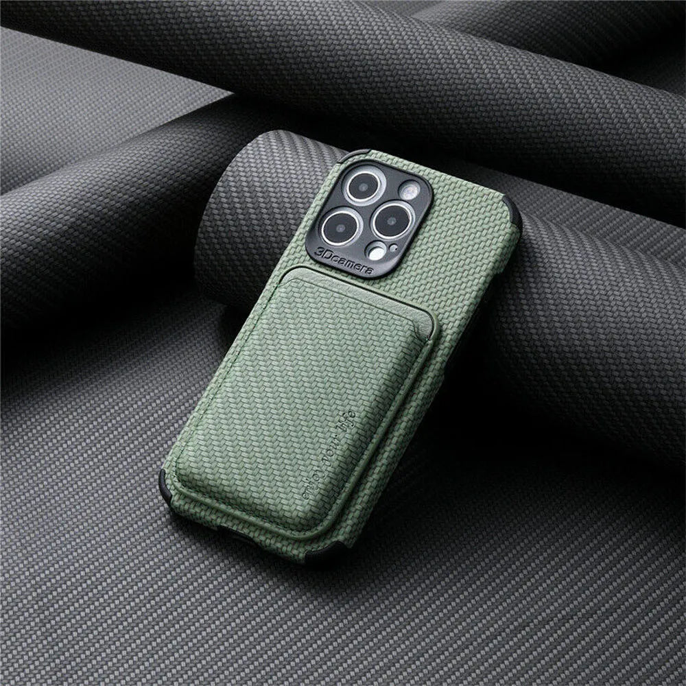 Thin Phone Case with Card Holder and Qi Charging