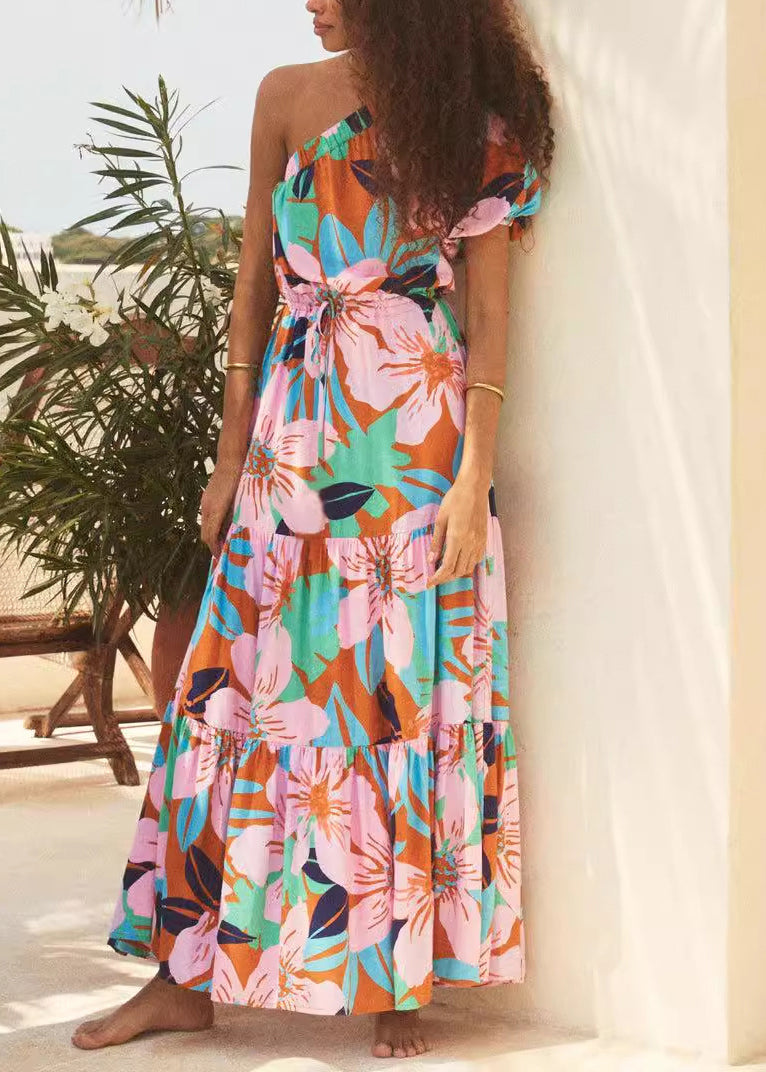 Women's Cotton Maxi Dress Lightweight Breathable - OutfitLondon