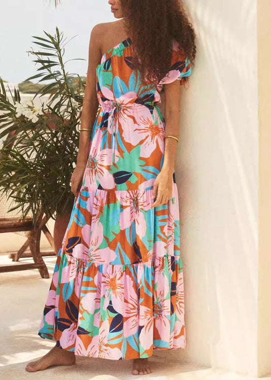 Women's Cotton Maxi Dress Lightweight Breathable - OutfitLondon