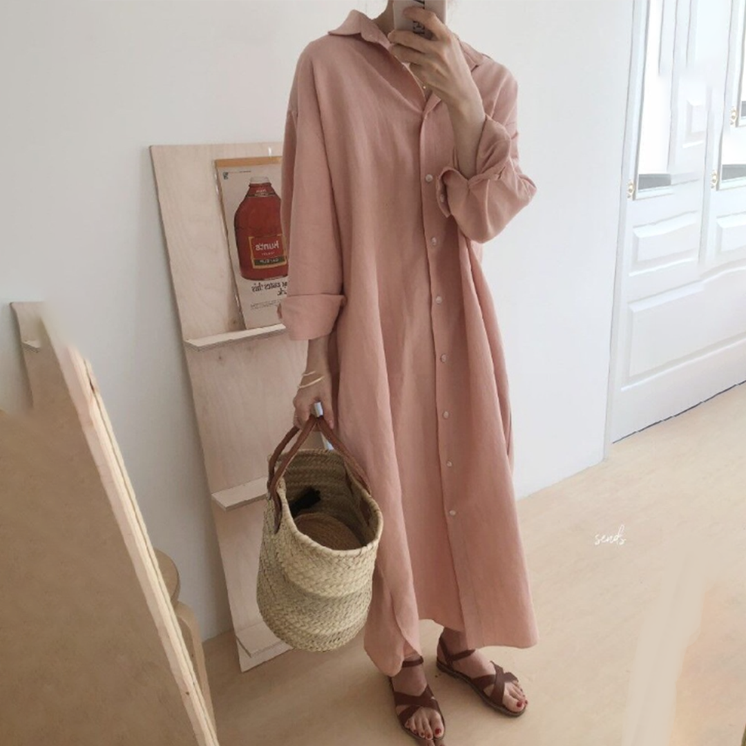 Loose Fit Casual Summer Dress for Ladies