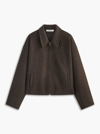 Classic Simple Wool Blazer Jacket - OutfitLondon