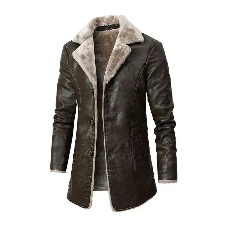 Premium Faux Fur Lined Mens Winter Coat - OutfitLondon