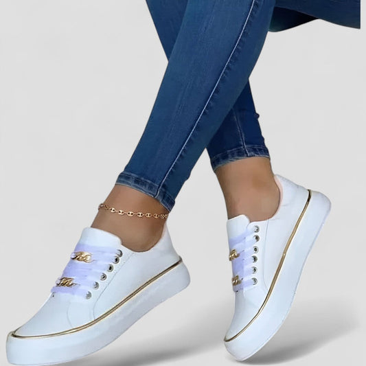 Ladies Thick Heel Sneaker Boots - OutfitLondon