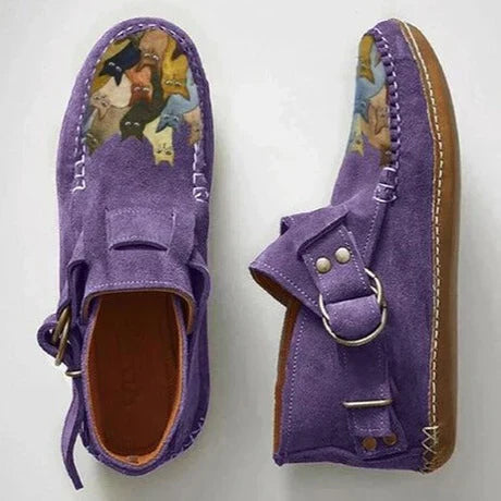 Ladies Low Heel Ankle Boots