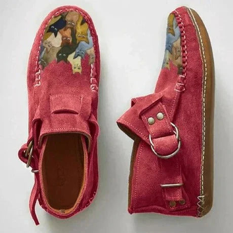 Ladies Low Heel Ankle Boots