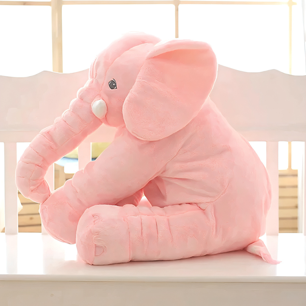 Soft Baby Elephant Support Pillow Cute Nursery Accessory