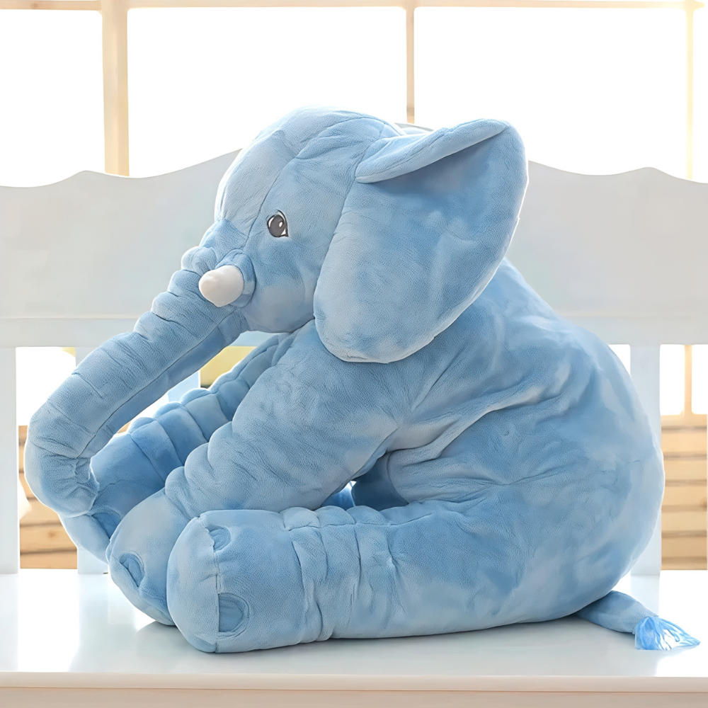Soft Baby Elephant Support Pillow Cute Nursery Accessory