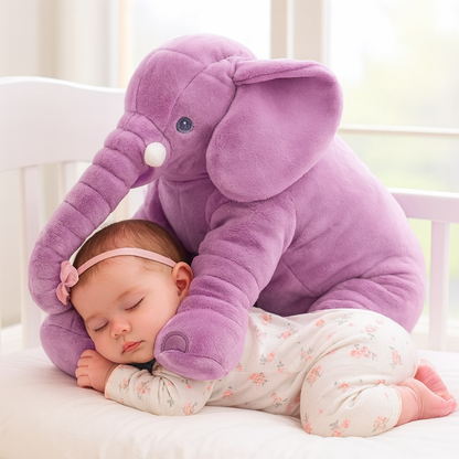 Soft Baby Elephant Support Pillow Cute Nursery Accessory