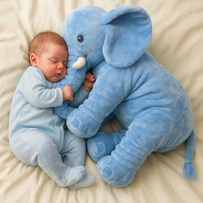 Soft Baby Elephant Support Pillow Cute Nursery Accessory