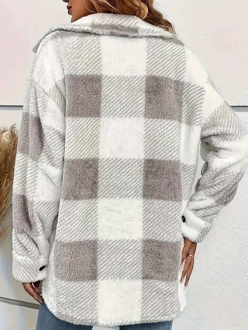 Ladies Classic Check Flannel Jacket