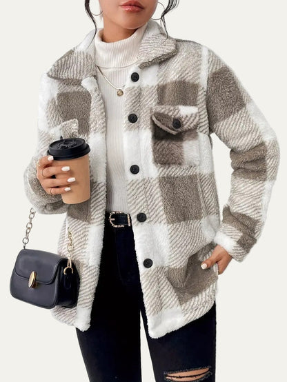 Ladies Classic Check Flannel Jacket