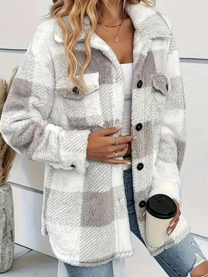 Ladies Classic Check Flannel Jacket
