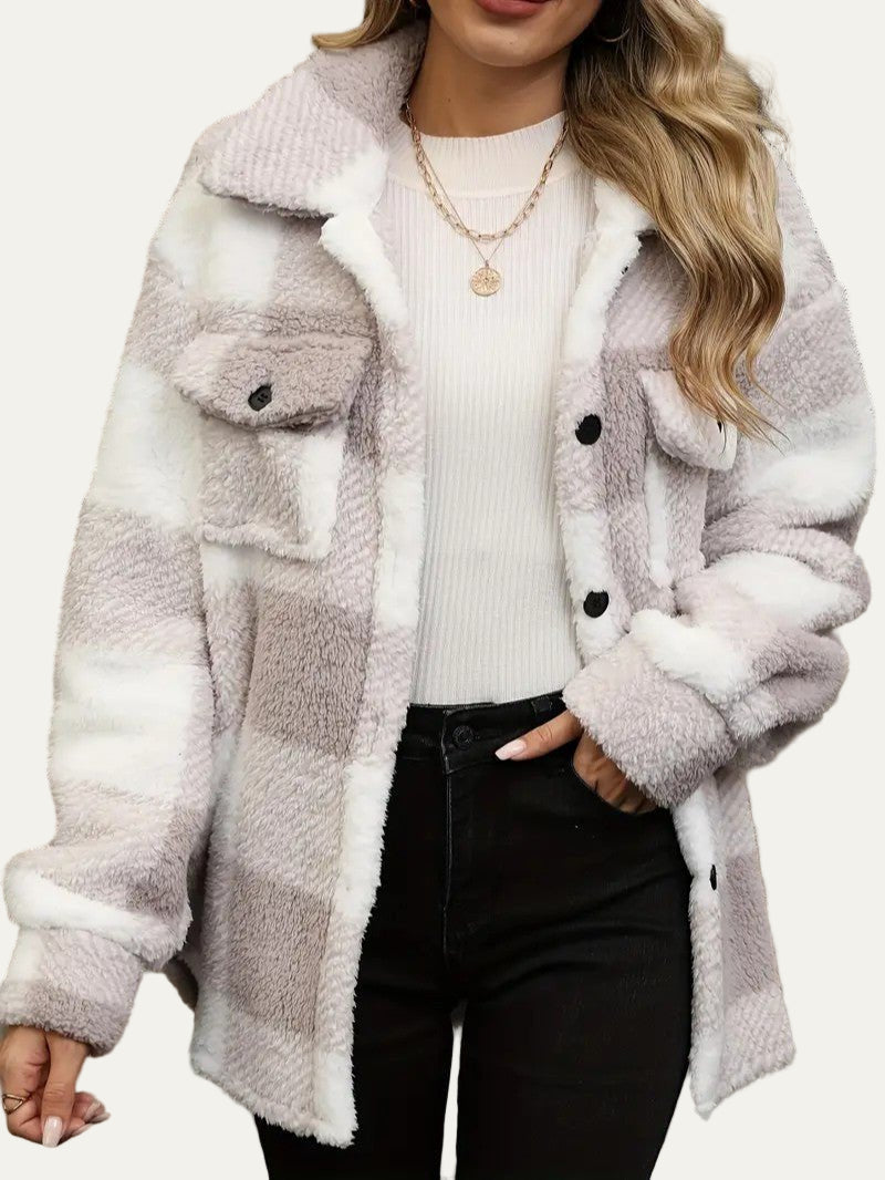 Ladies Classic Check Flannel Jacket