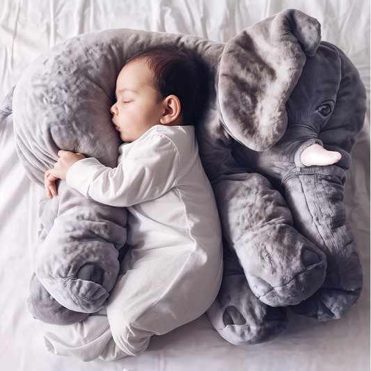 Cute Elephant Cushion | Cozy Baby Pillow - OutfitLondon