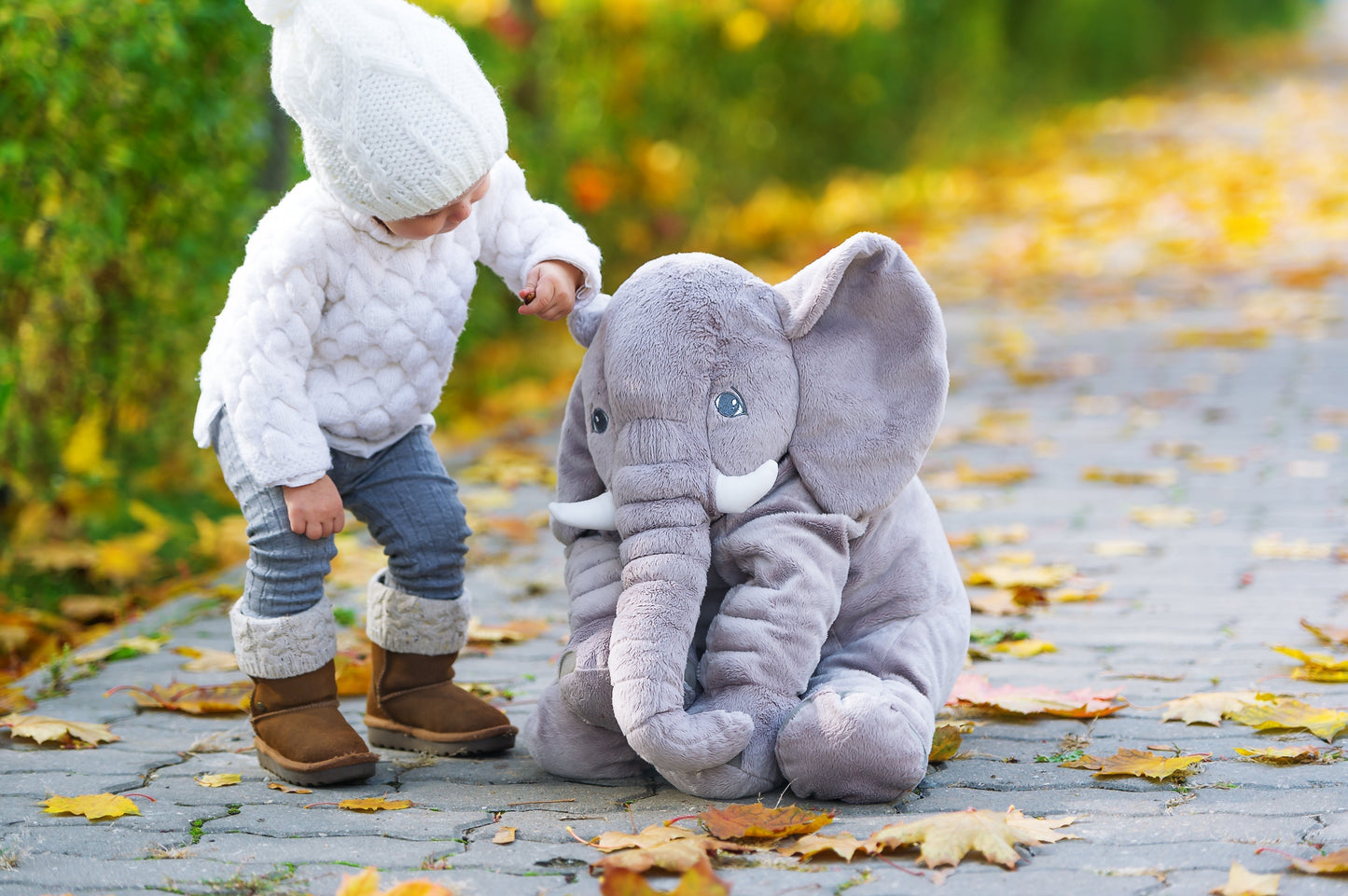 Cute Elephant Cushion | Cozy Baby Pillow