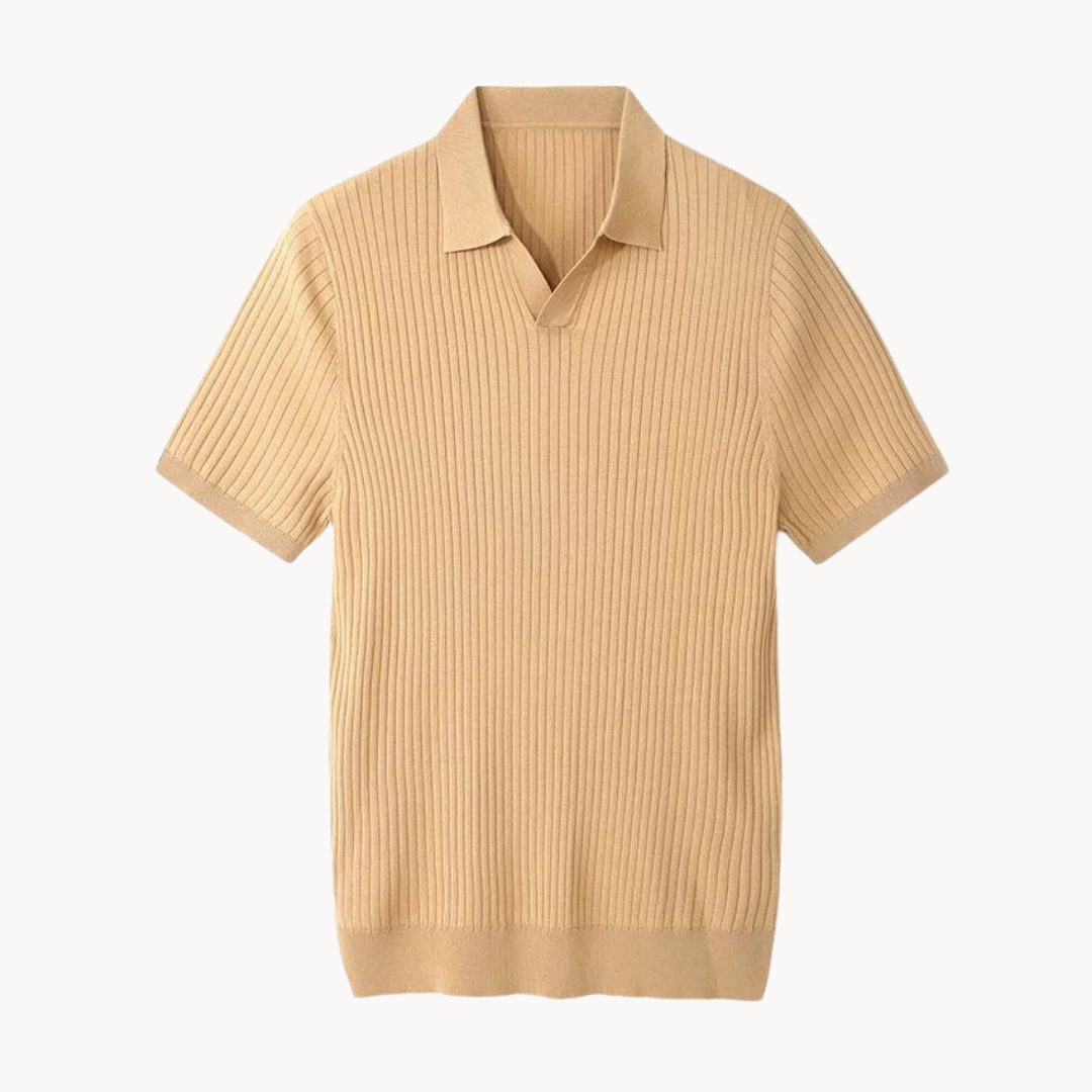 Slim Fit Polo Shirt with Stretchy Fabric