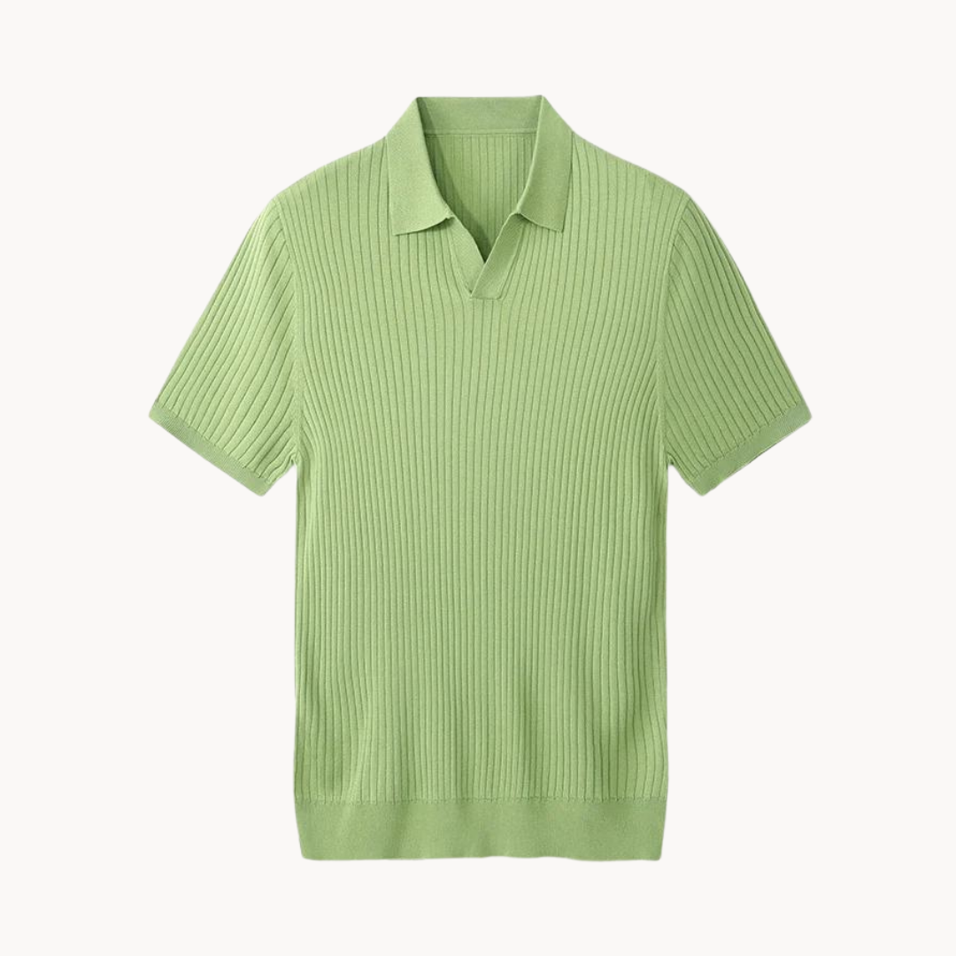 Slim Fit Polo Shirt with Stretchy Fabric