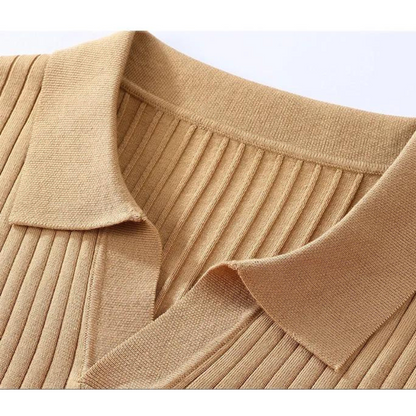 Slim Fit Polo Shirt with Stretchy Fabric