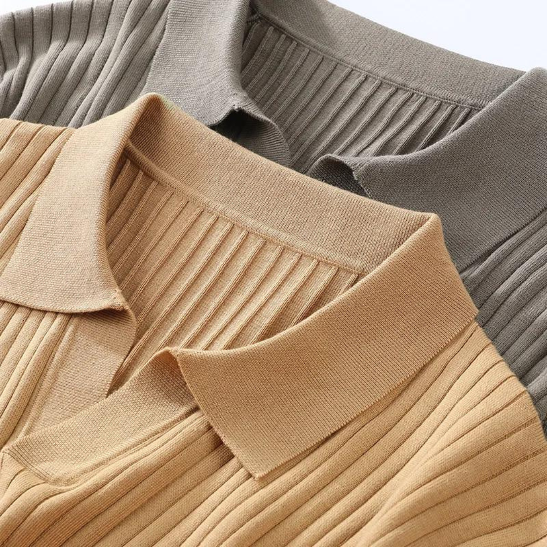 Slim Fit Polo Shirt with Stretchy Fabric