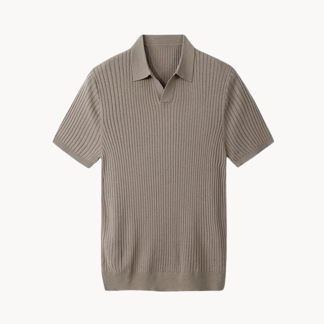 Slim Fit Polo Shirt with Stretchy Fabric - OutfitLondon
