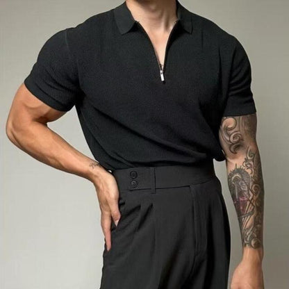 Comfortable Fit Polo Shirt Moisture Wicking Men's Tee