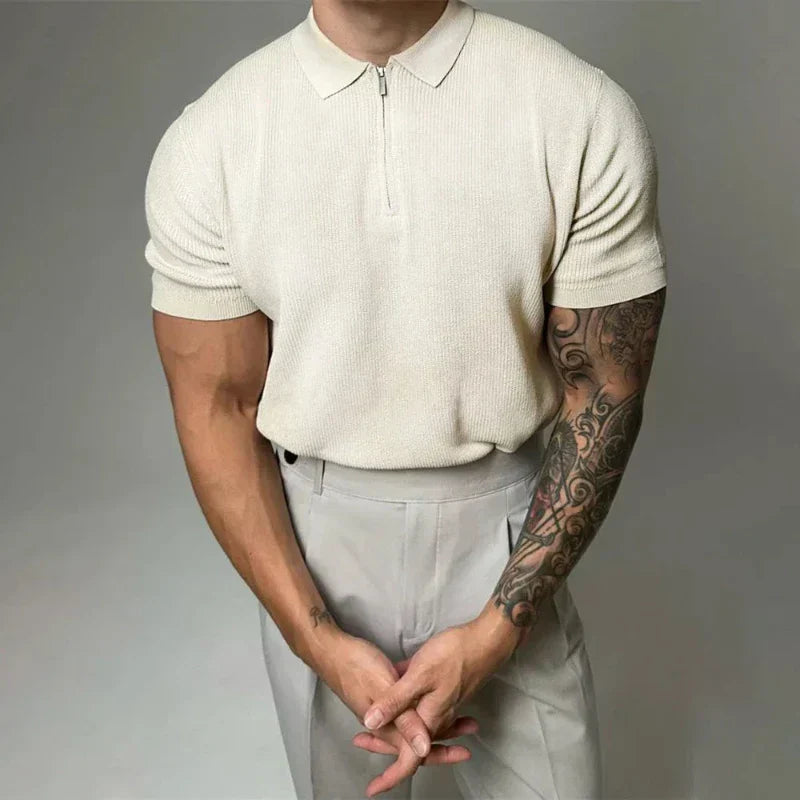 Comfortable Fit Polo Shirt Moisture Wicking Men's Tee