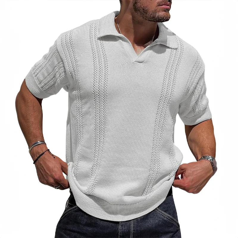 Lightweight Polo Shirt with Cool Mesh Fabric - OutfitLondon