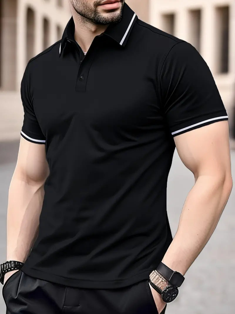 Lightweight Polo Shirt - Comfortable Fit Polyester Blend