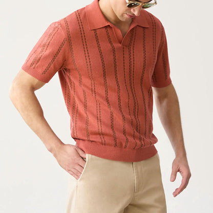 Comfortable V Neck Polo Shirt for Active Wear - OutfitLondon