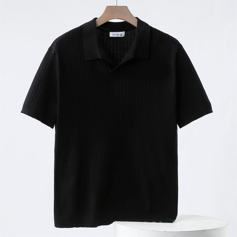 Comfortable Fit Polo Shirt with Soft Stretch Fabric - OutfitLondon