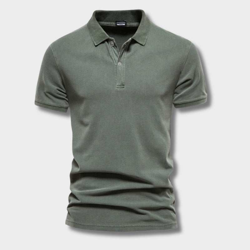 Classic Fit Polo Shirt with Soft Collar - OutfitLondon