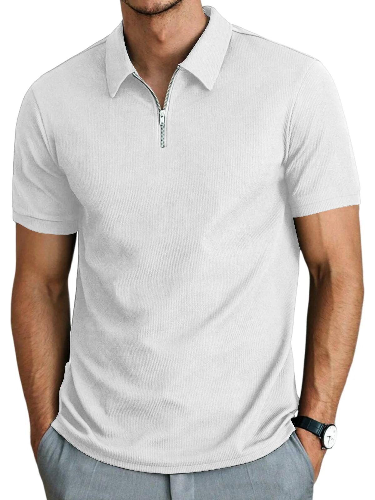 Breathable Polo Shirt - Casual Loose Fit