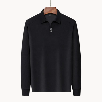 Comfortable Long Sleeve Polo Shirt Breathable Fit