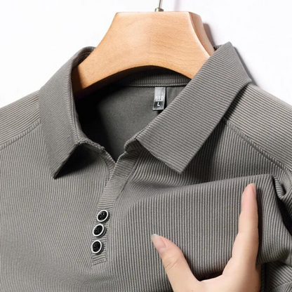 Comfortable Long Sleeve Polo Shirt Breathable Fit