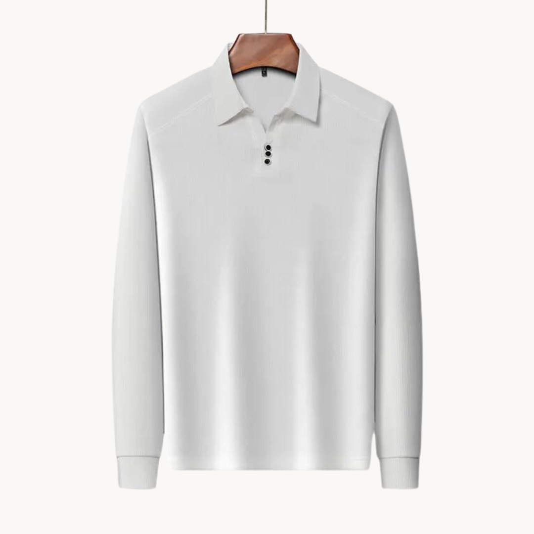 Comfortable Long Sleeve Polo Shirt Breathable Fit