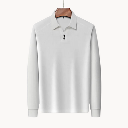 Comfortable Long Sleeve Polo Shirt Breathable Fit