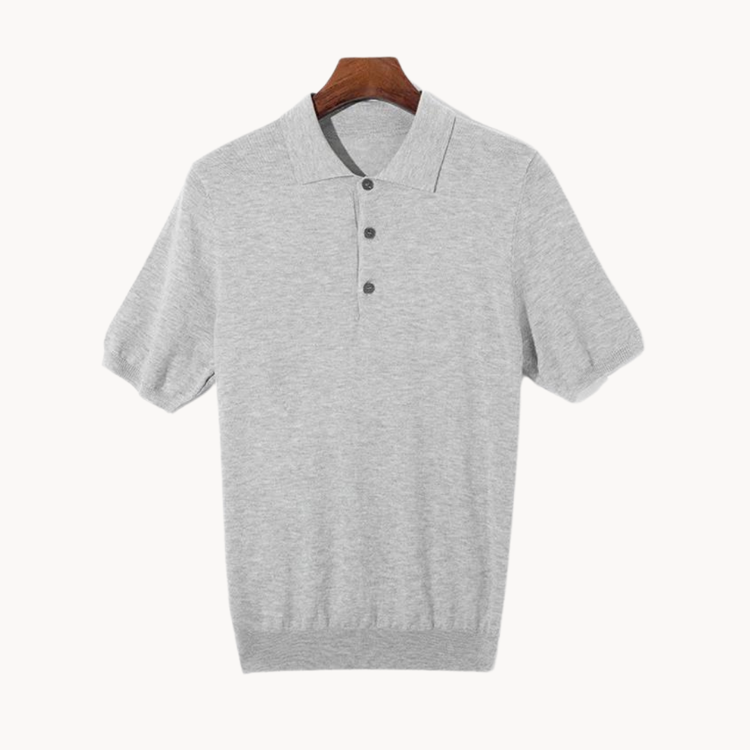 Comfortable Cotton Blend Casual Polo Shirt