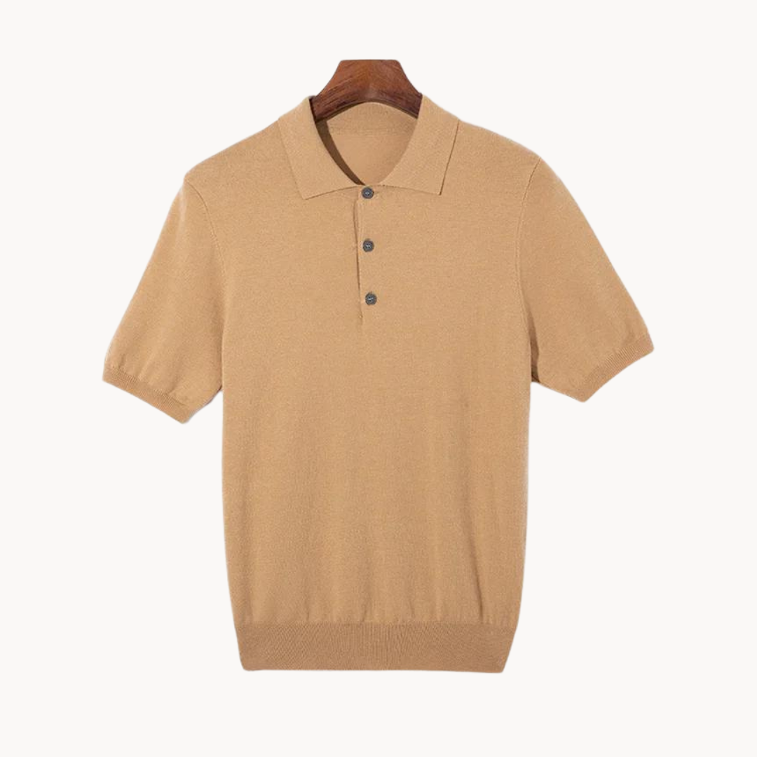 Comfortable Cotton Blend Casual Polo Shirt